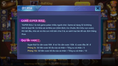các loại bài trong game Super Bull IWIN