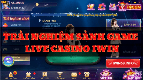 Game live casino IWIN