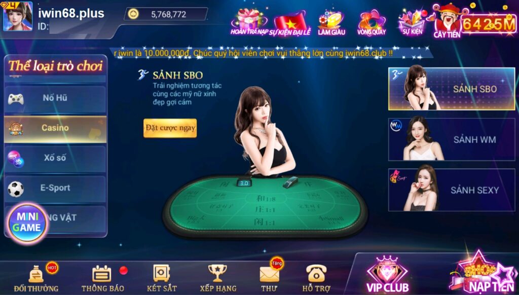Sảnh Live Casino IWIN